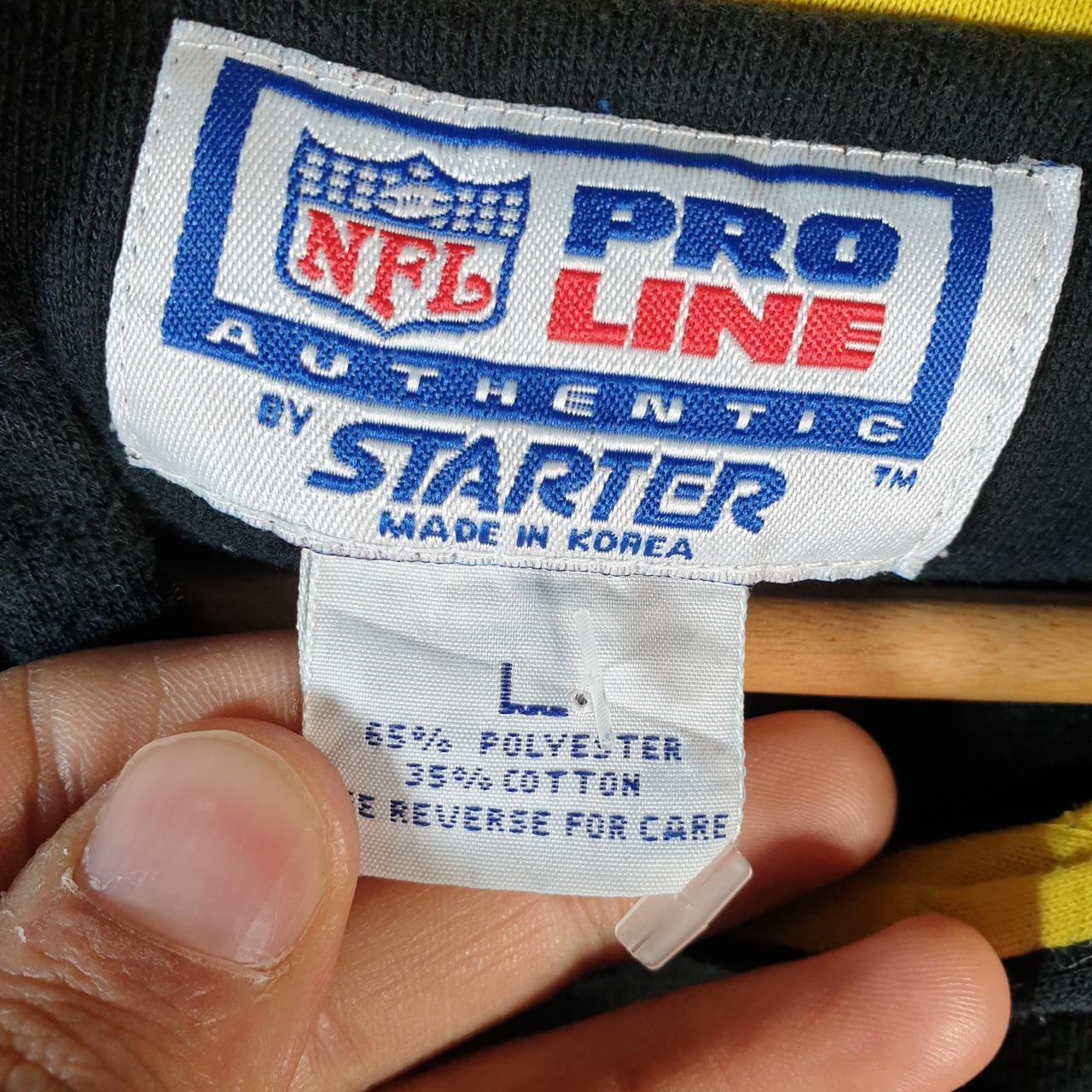 Vintage NFL Pro Line Starter Pittsburgh Steelers Hoodie Mens Large Black USA Pro Sport