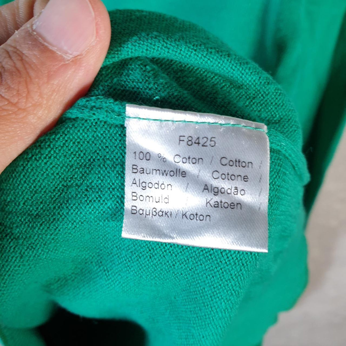 Vintage Lacoste Sweatshirt Men’s XS Green Pullover Logo Y2K Jumper Logo Casual