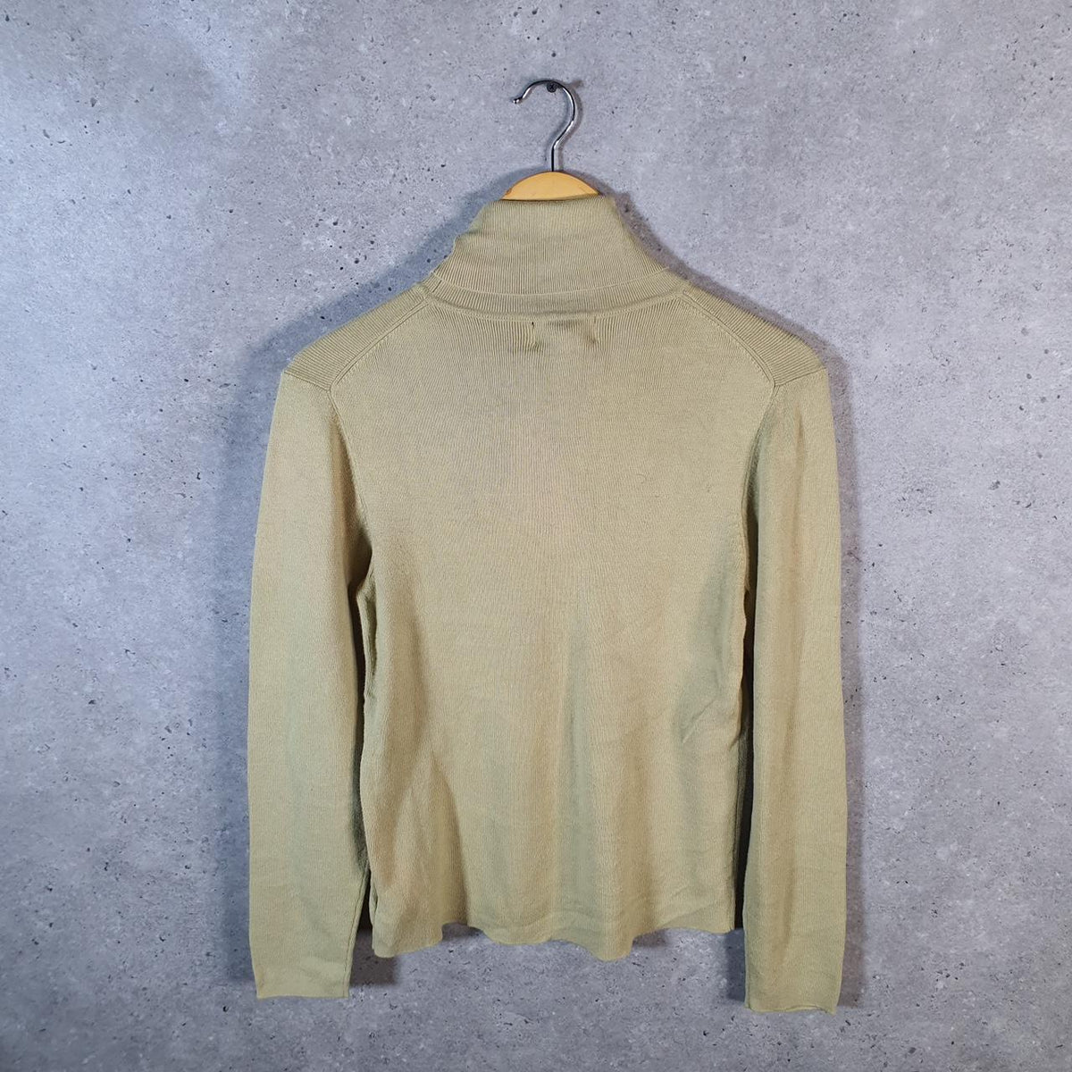 Vintage Eddie Bauer Knit Sweater Womens Medium Green Y2K Pullover Wool