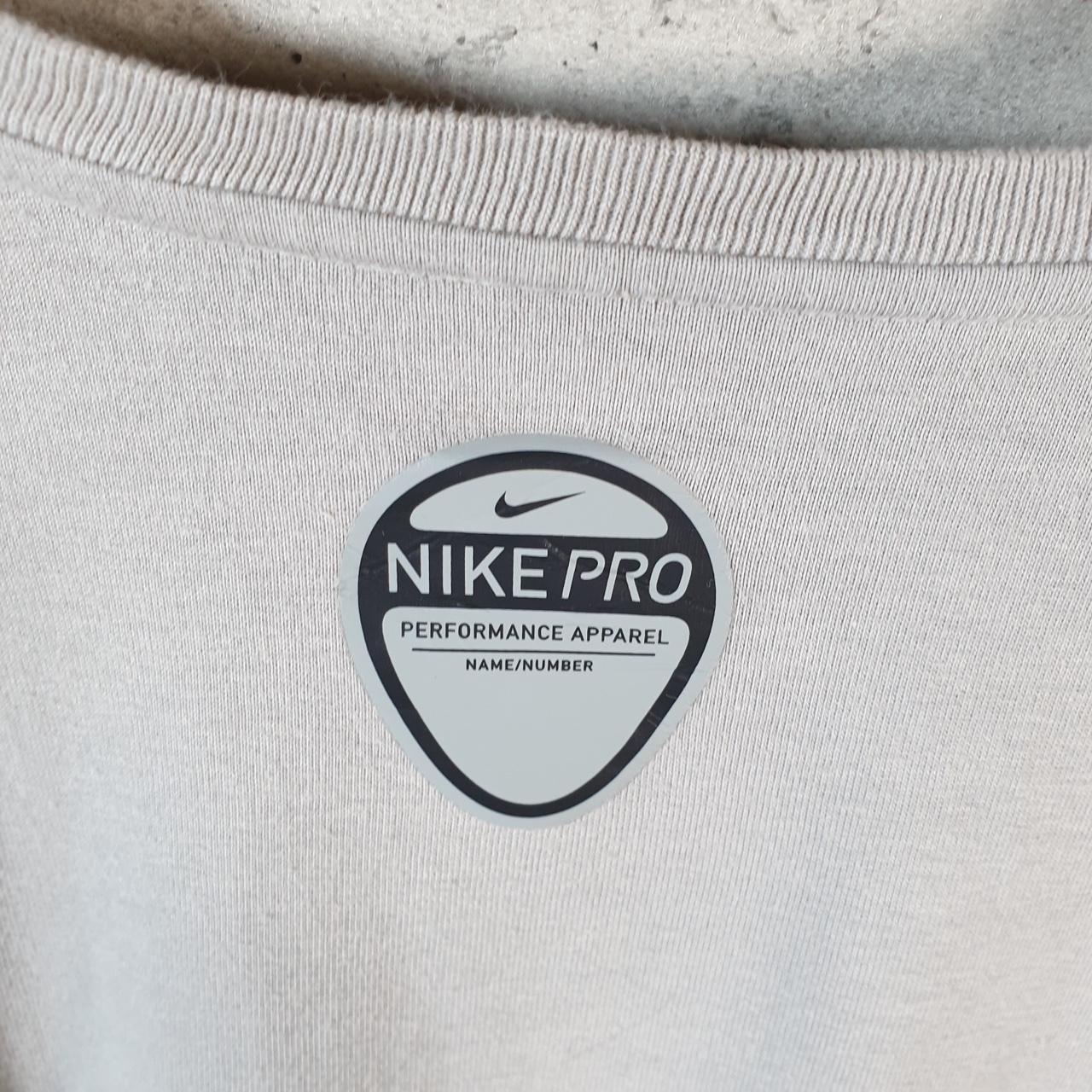 Vintage Nike Pro Performance Fit Dry T Shirt Men’s XL Grey Logo Printed Swoosh