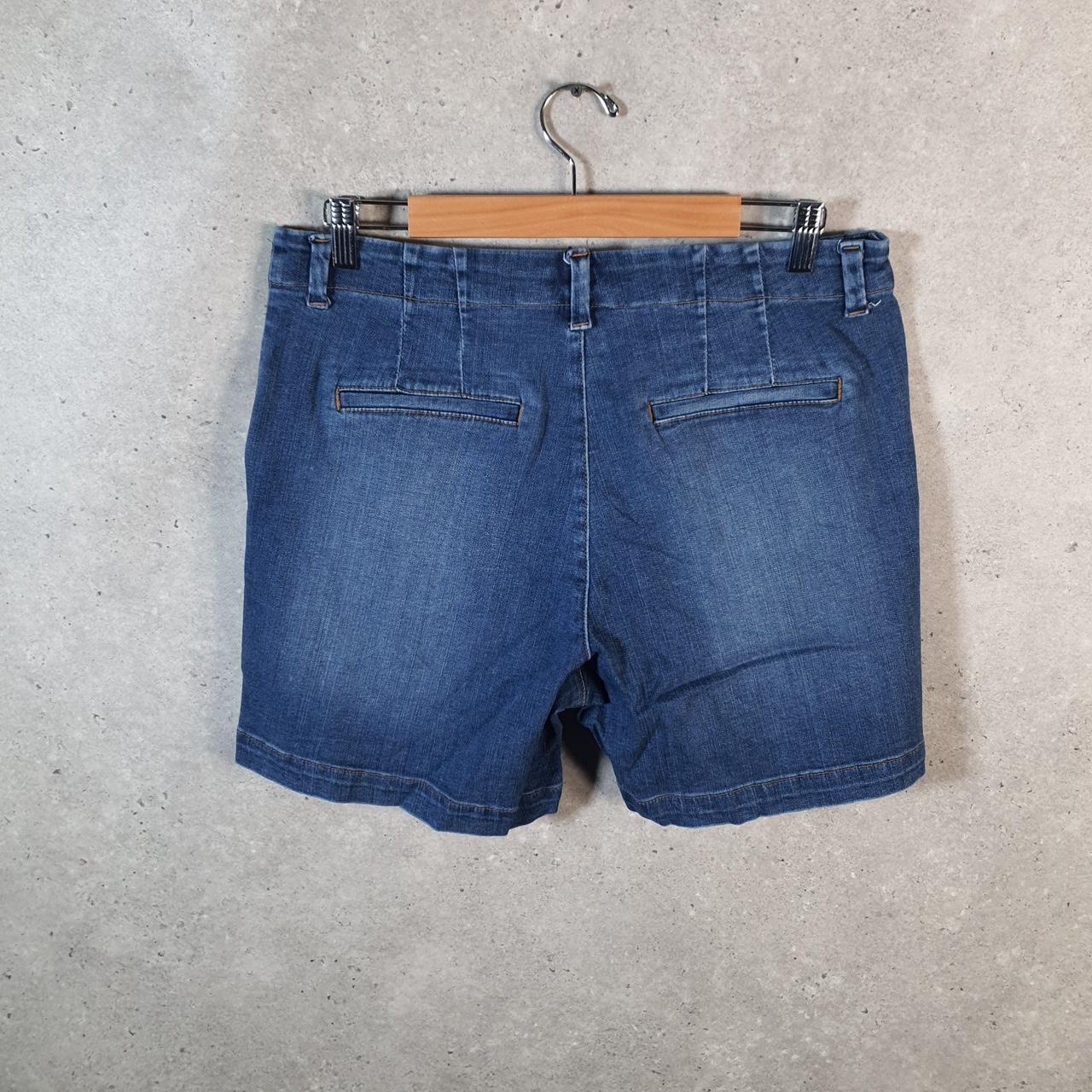 Vintage Lee Baggy Shorts Jorts Cargo Womens W32 Blue Denim Relaxed Cargo
