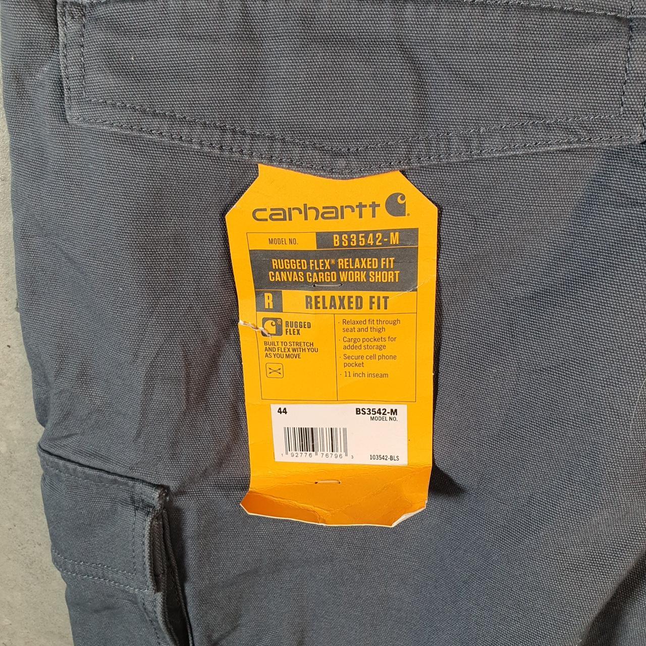 Vintage Carhartt Baggy Carpenter Shorts Jorts Cargo Men’s W44 Grey Relaxed Fit Workwear Big Fish Vintage