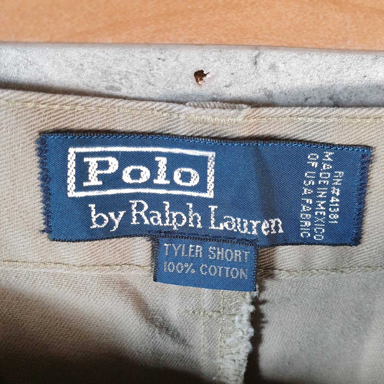 Vintage Ralph Lauren Polo Shorts Jorts Chino Cargo Men’s W36 Brown Baggy Cotton A4374