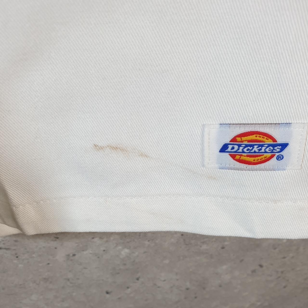 Vintage Dickies Baggy Chino Shorts Jorts Cargo Mens W34 White Loose Fit