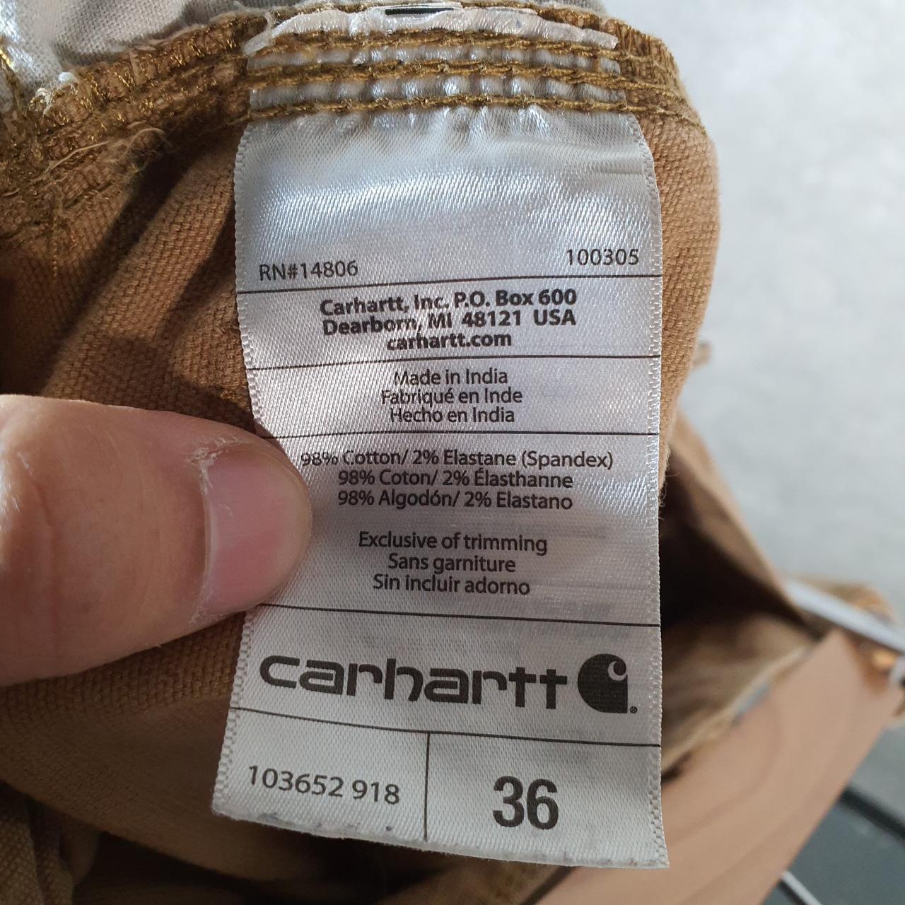 Vintage Carhartt Baggy Carpenter Shorts Jorts Cargo Men’s W36 Brown Relaxed Fit Workwear Big Fish Vintage