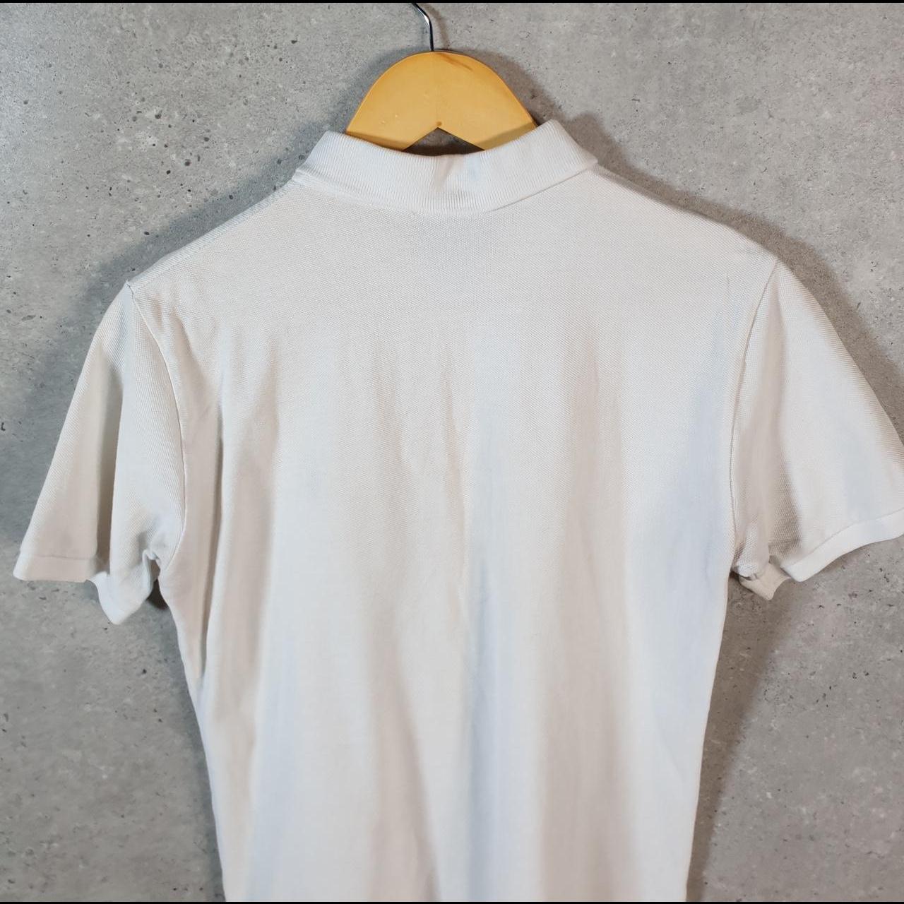 Vintage Ralph Lauren Polo Shirt Womens XL White Casual Cotton Pony C9605