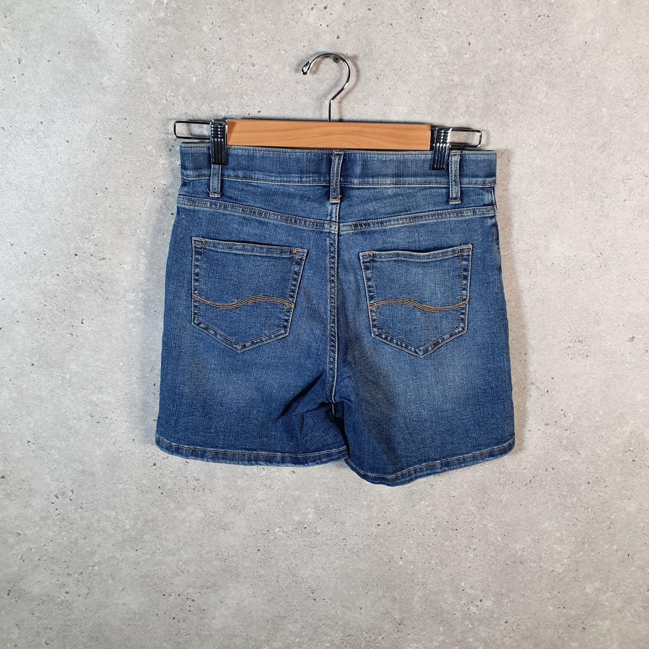 Vintage Lee Baggy Shorts Jorts Cargo Womens W28 Blue Denim Relaxed Cargo
