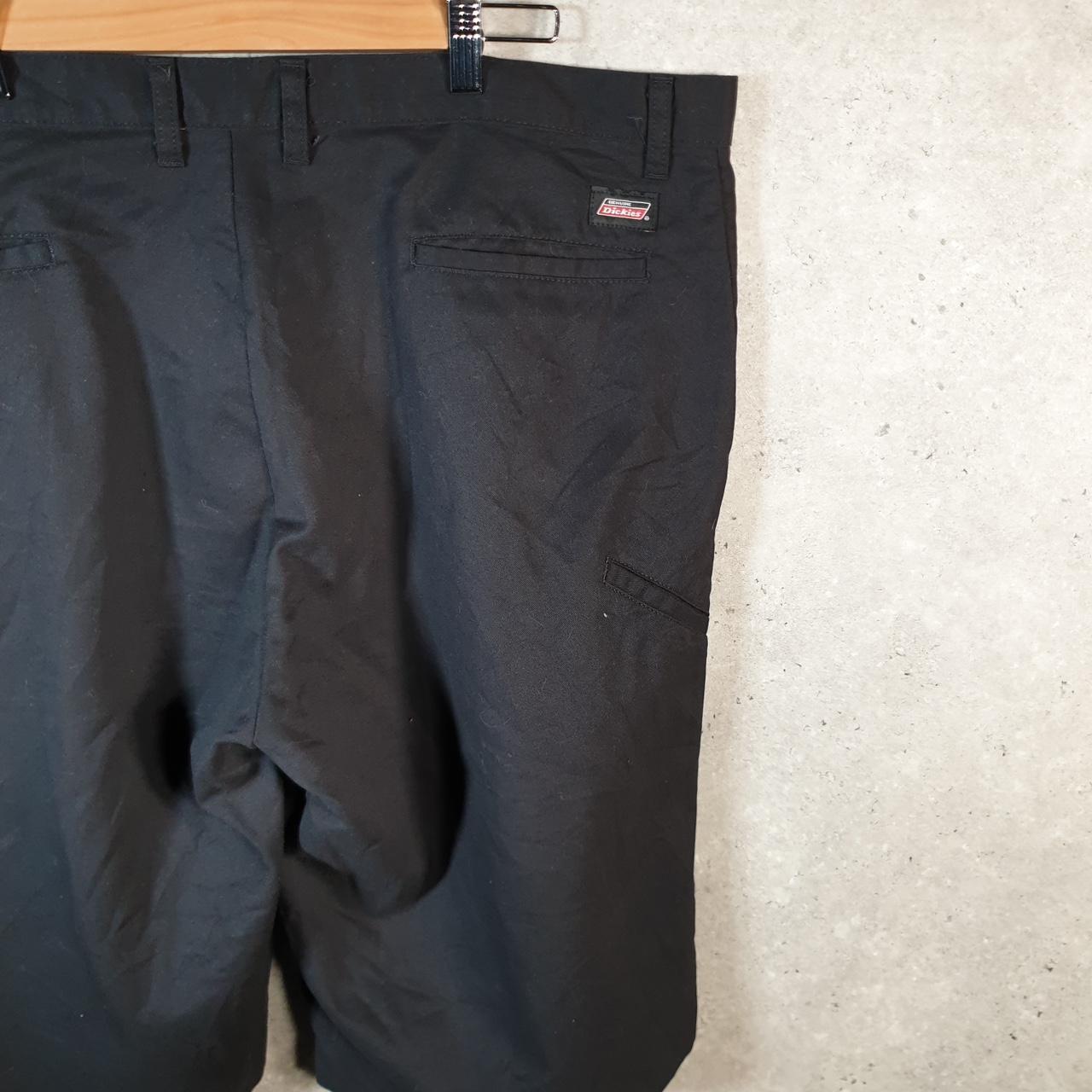 Vintage Dickies Baggy Chino Shorts Jorts Cargo Mens W42 Black Relaxed Fit