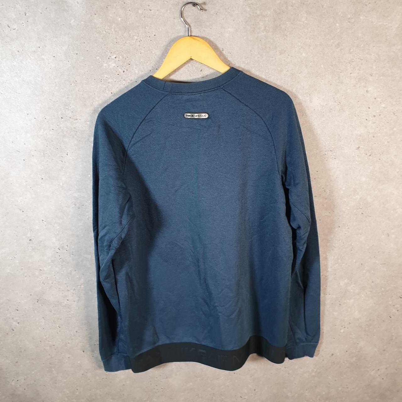 Vintage Nike Airmax Sweatshirt Men’s Medium Navy Blue Swoosh Y2K Pullover