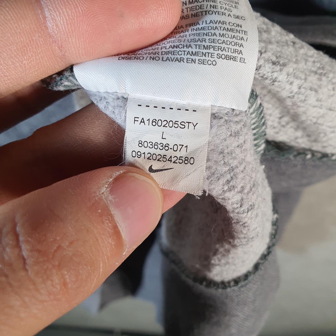 Vintage Nike Club Hoodie Womens Large Grey Swoosh Y2K Pullover Logo