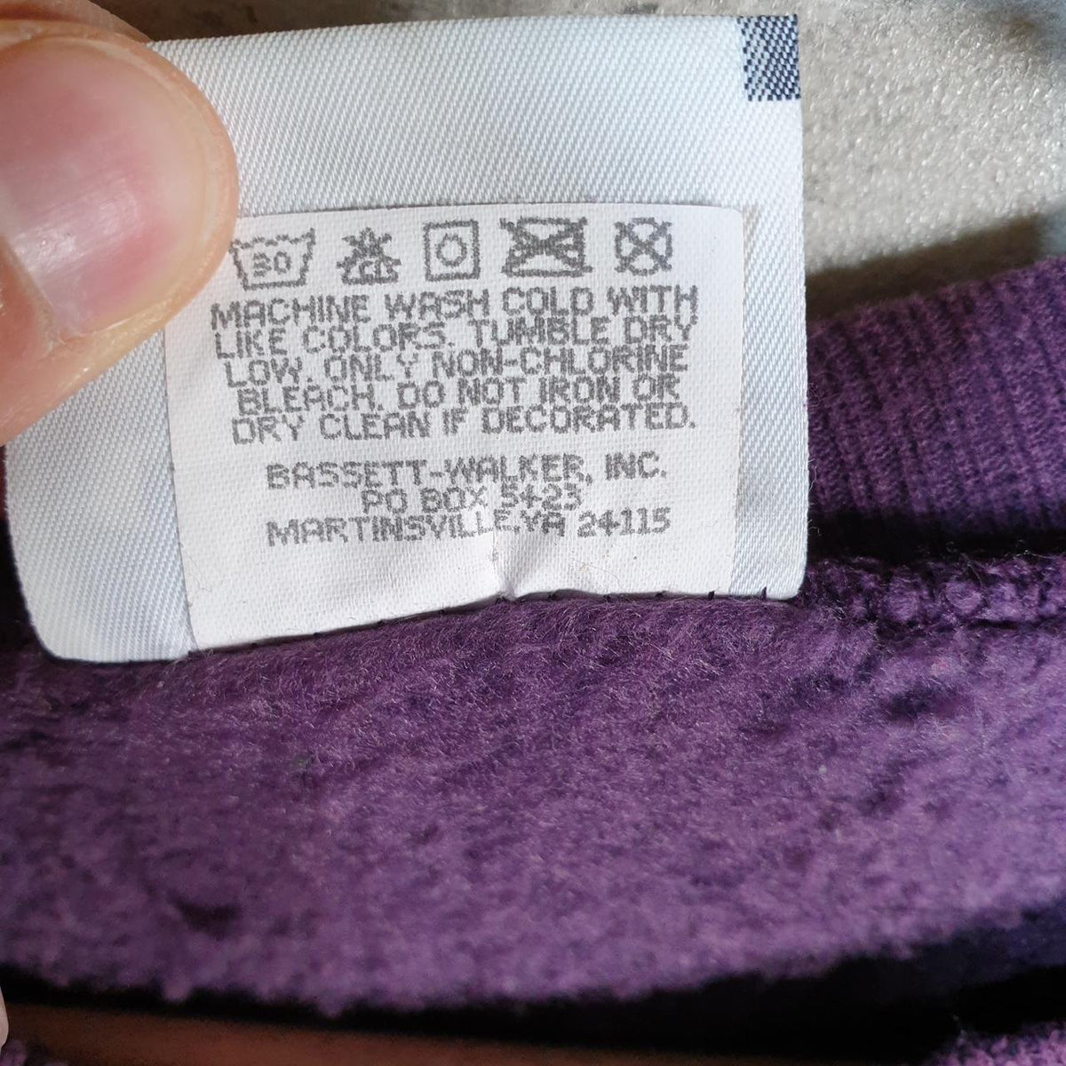 Vintage Lee Heavyweight Sweatshirt Men’s Large Purple USA Pullover Blank Baggy