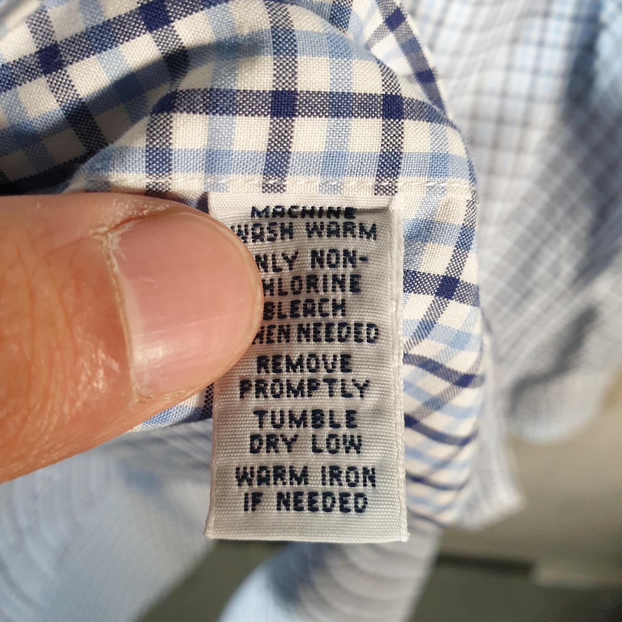 Vintage Ralph Lauren Button Down Shirt Men’s XL Blue Checkered Classic Fit Cotton Pony Big Fish Vintage