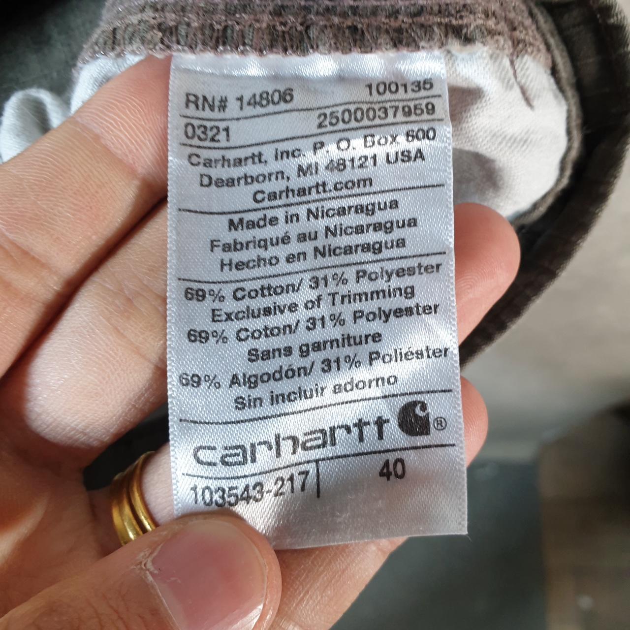 Vintage Carhartt Baggy Carpenter Shorts Jorts Cargo Men’s W40 Khaki Green Relaxed Fit Workwear