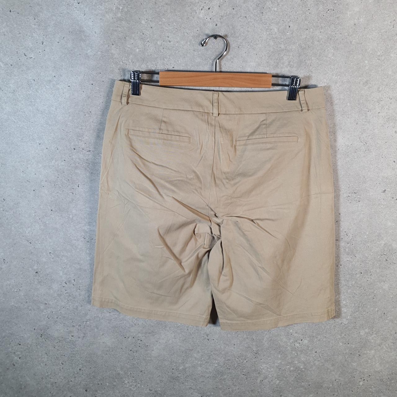 Vintage Dockers Chino Shorts Jorts Cargo Womens W34 Brown Baggy Cotton