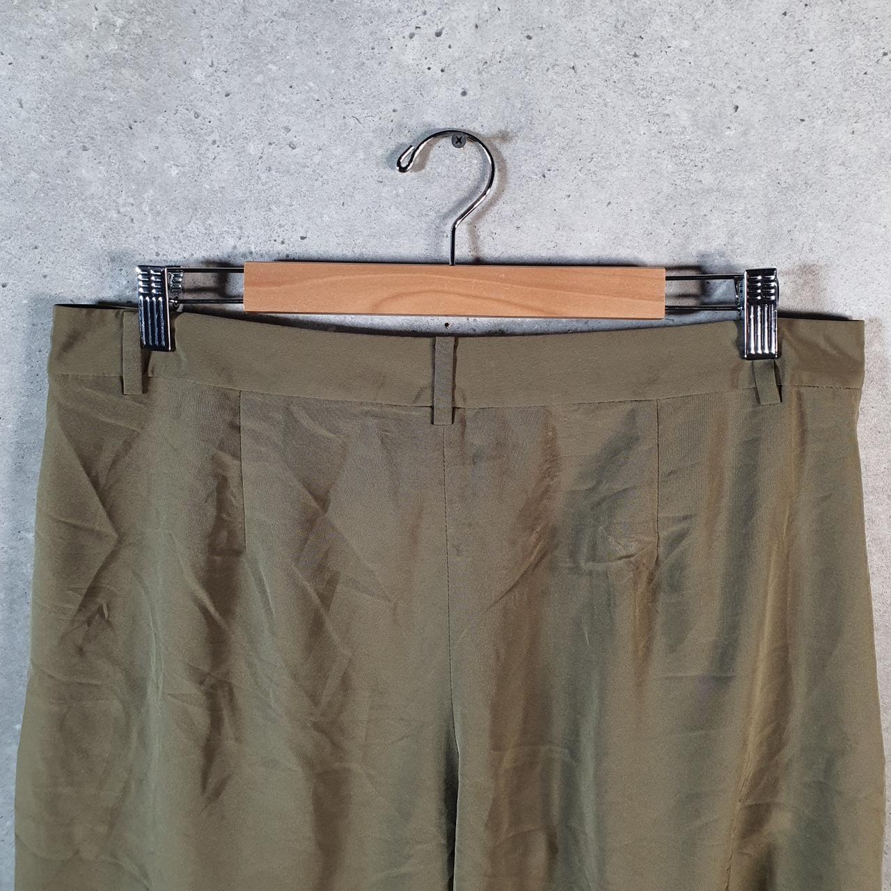 Vintage Ralph Lauren Polo Shorts Jorts Cargo Womens W34 Khaki Green Baggy Cotton A4604