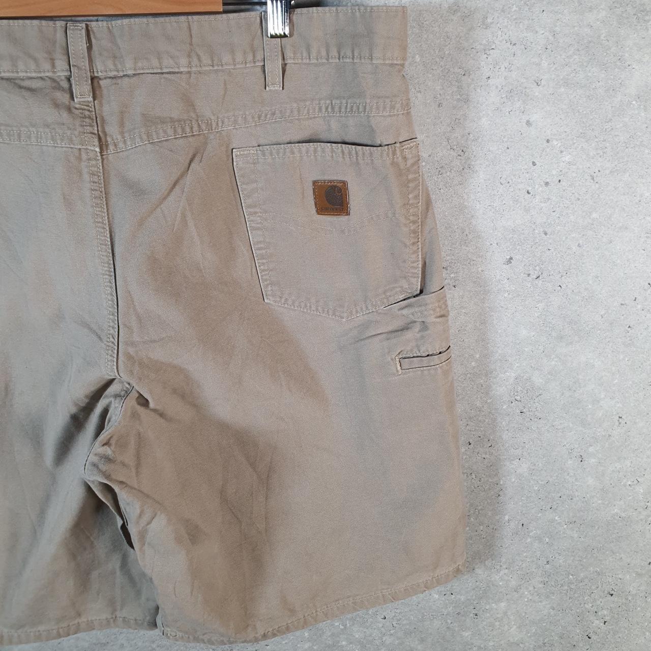 Vintage Carhartt Baggy Carpenter Shorts Jorts Cargo Men’s W42 Brown Relaxed Fit Workwear A4698