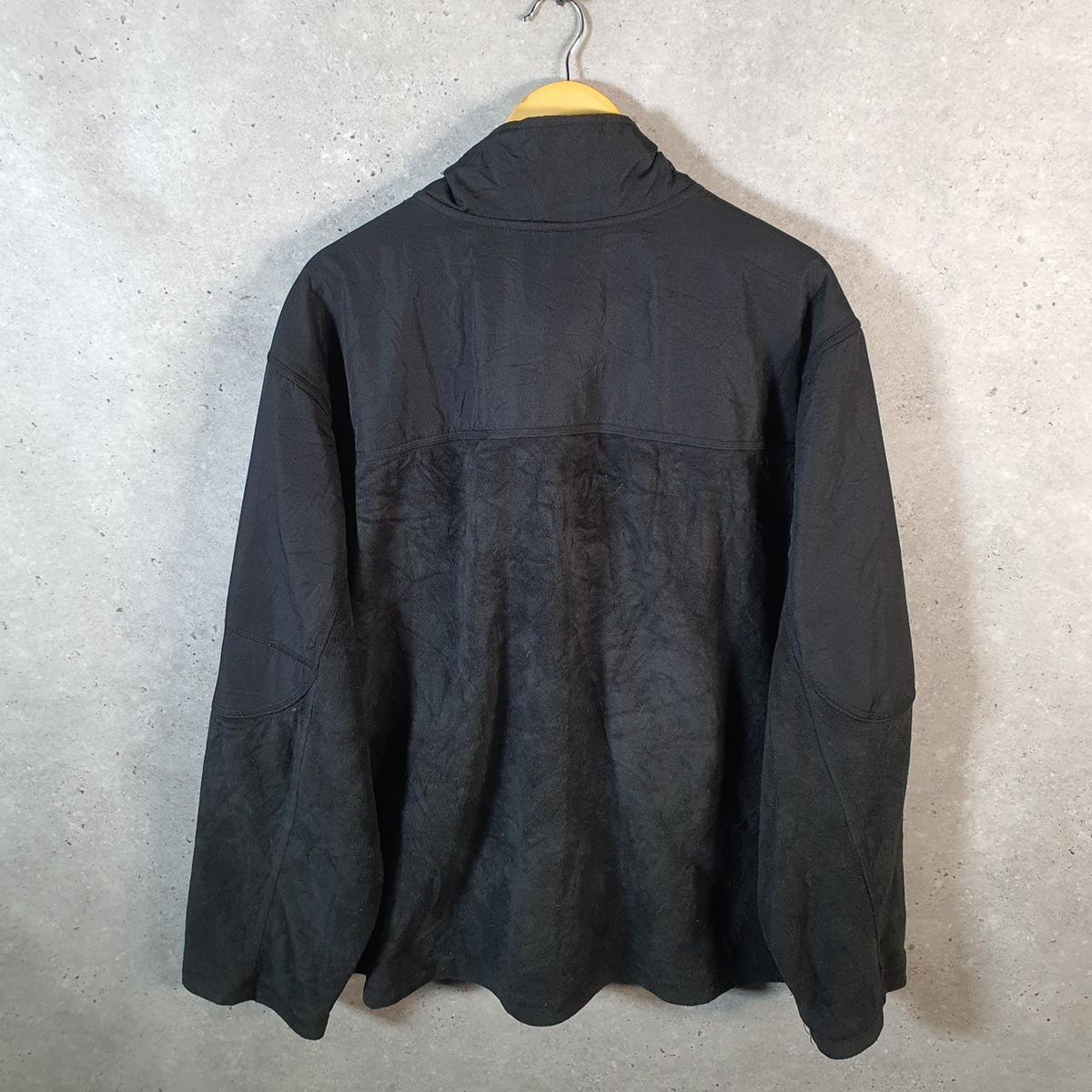 Vintage Starter Fleece Sweatshirt Jacket Mens 3XL Black Full Zip Embroidered Logo