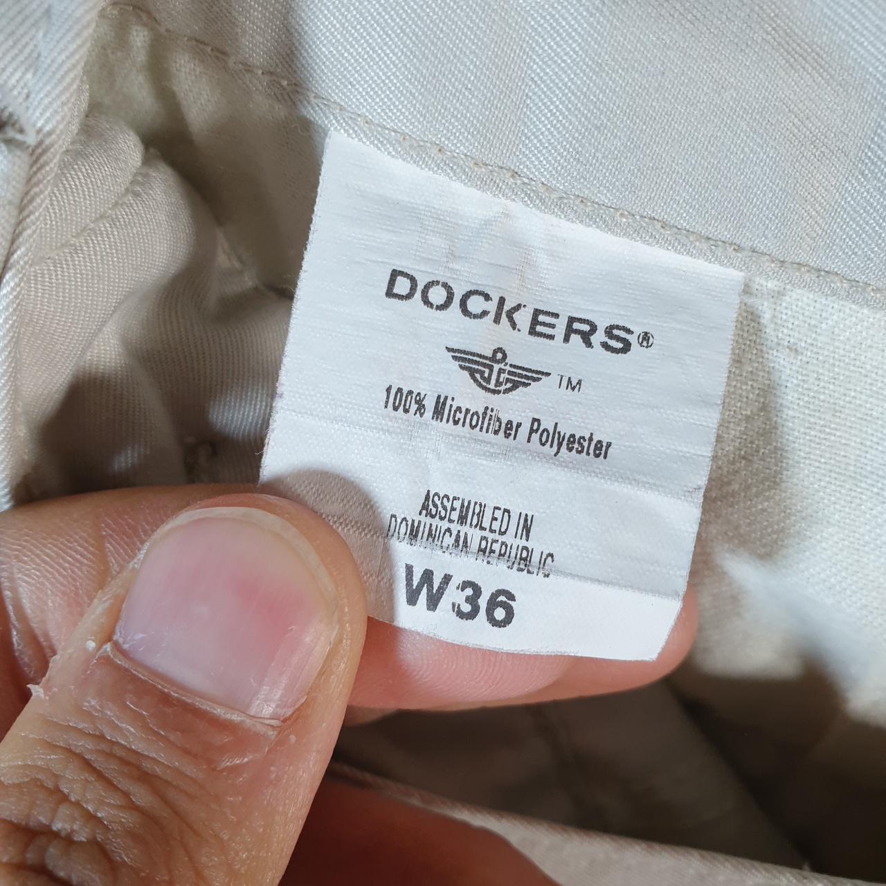 Vintage Dockers Shorts Jorts Cargo Men’s W36 Cream Baggy Cotton