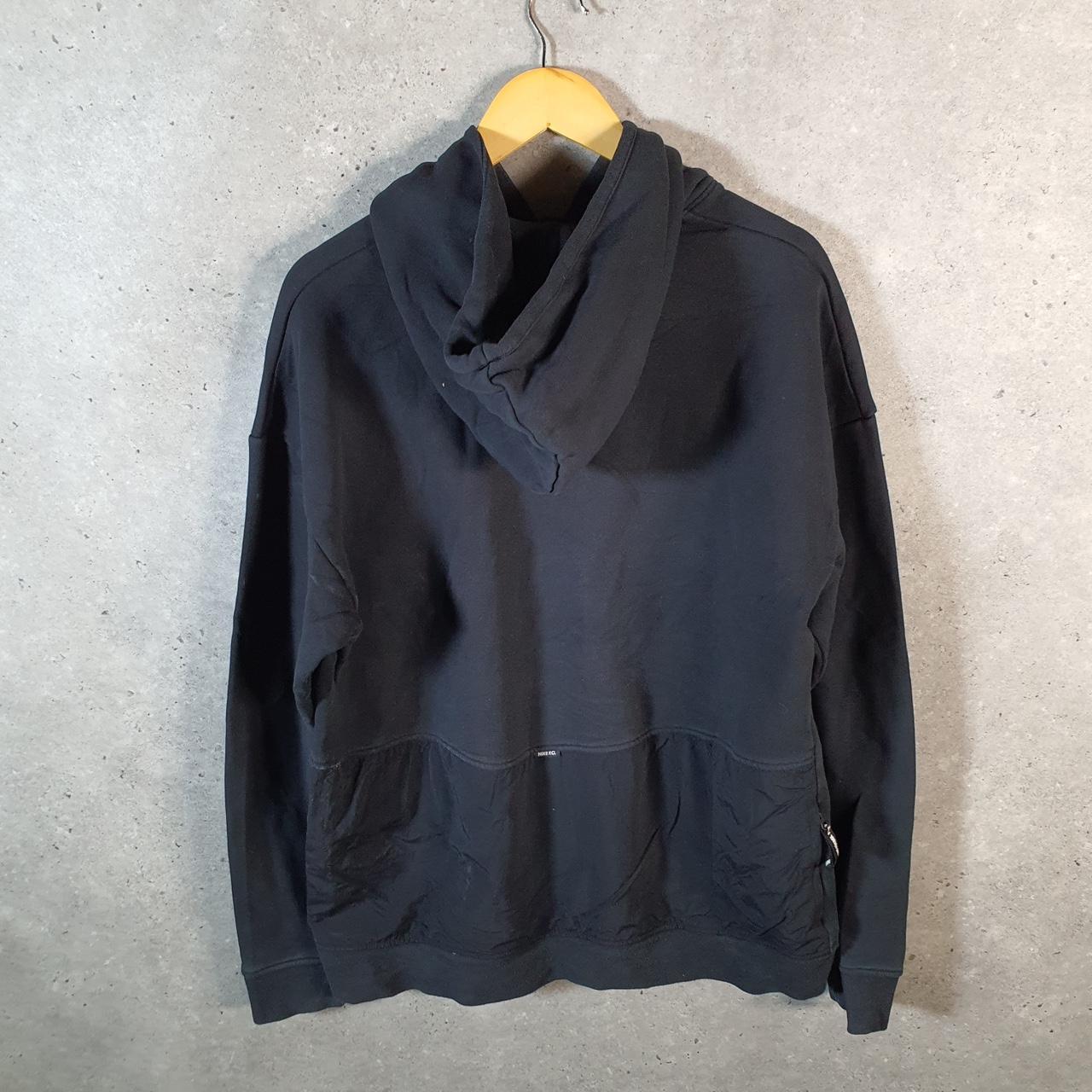 Vintage Nike Football Embroidered Hoodie Men’s Large Black Swoosh Y2K Pullover