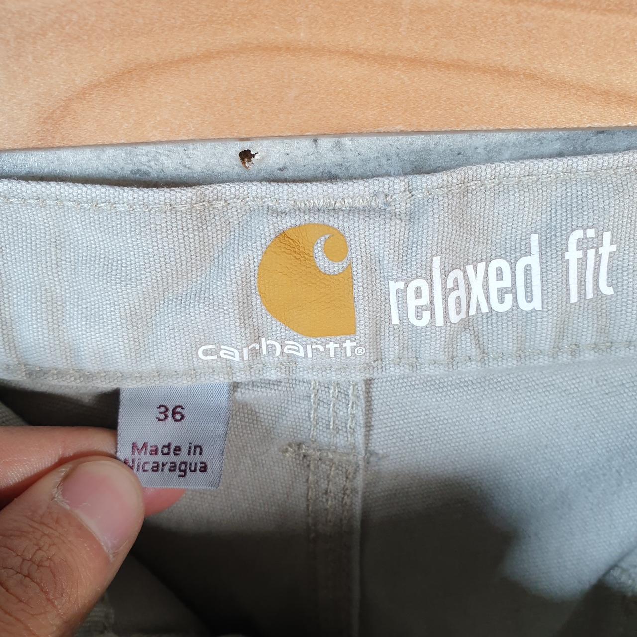 Vintage Carhartt Baggy Carpenter Shorts Jorts Cargo Men’s W36 Brown Relaxed Fit Workwear