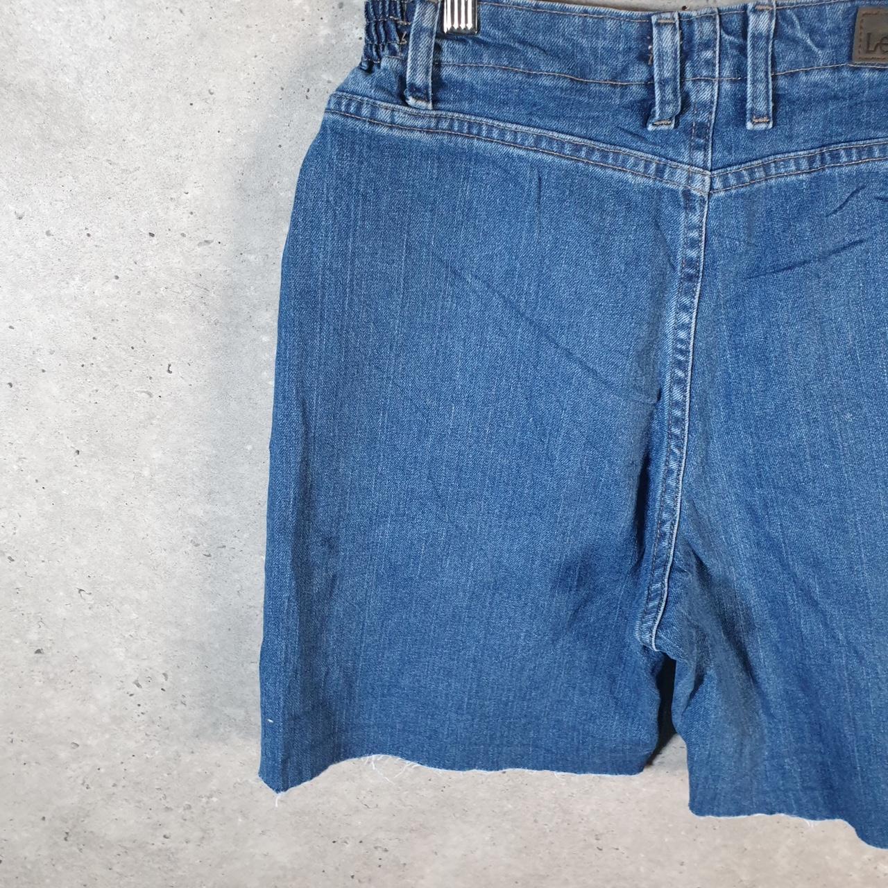 Vintage Lee Baggy Shorts Jorts Cargo Womens W26 Blue Denim Relaxed Cargo