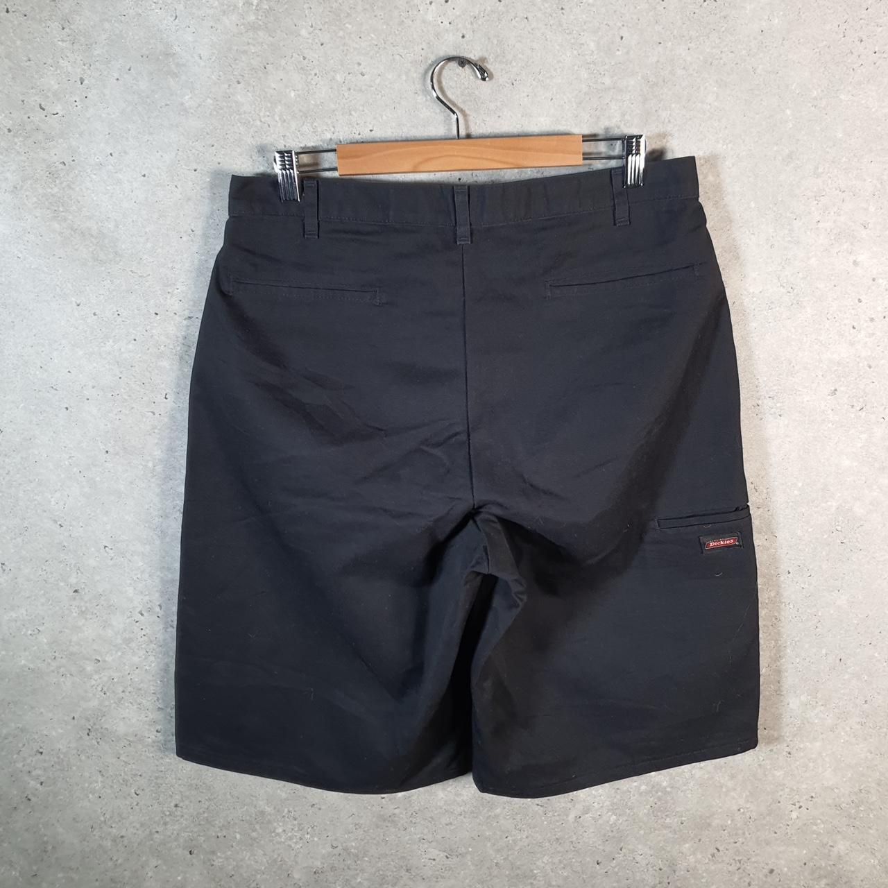 Vintage Dickies Baggy Chino Shorts Jorts Cargo Mens W36 Black Regular Fit