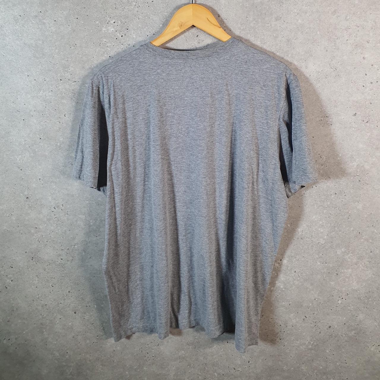 Vintage Nike Club T Shirt Men’s XL Grey Printed Single Swoosh Logo Athletic Big Fish Vintage