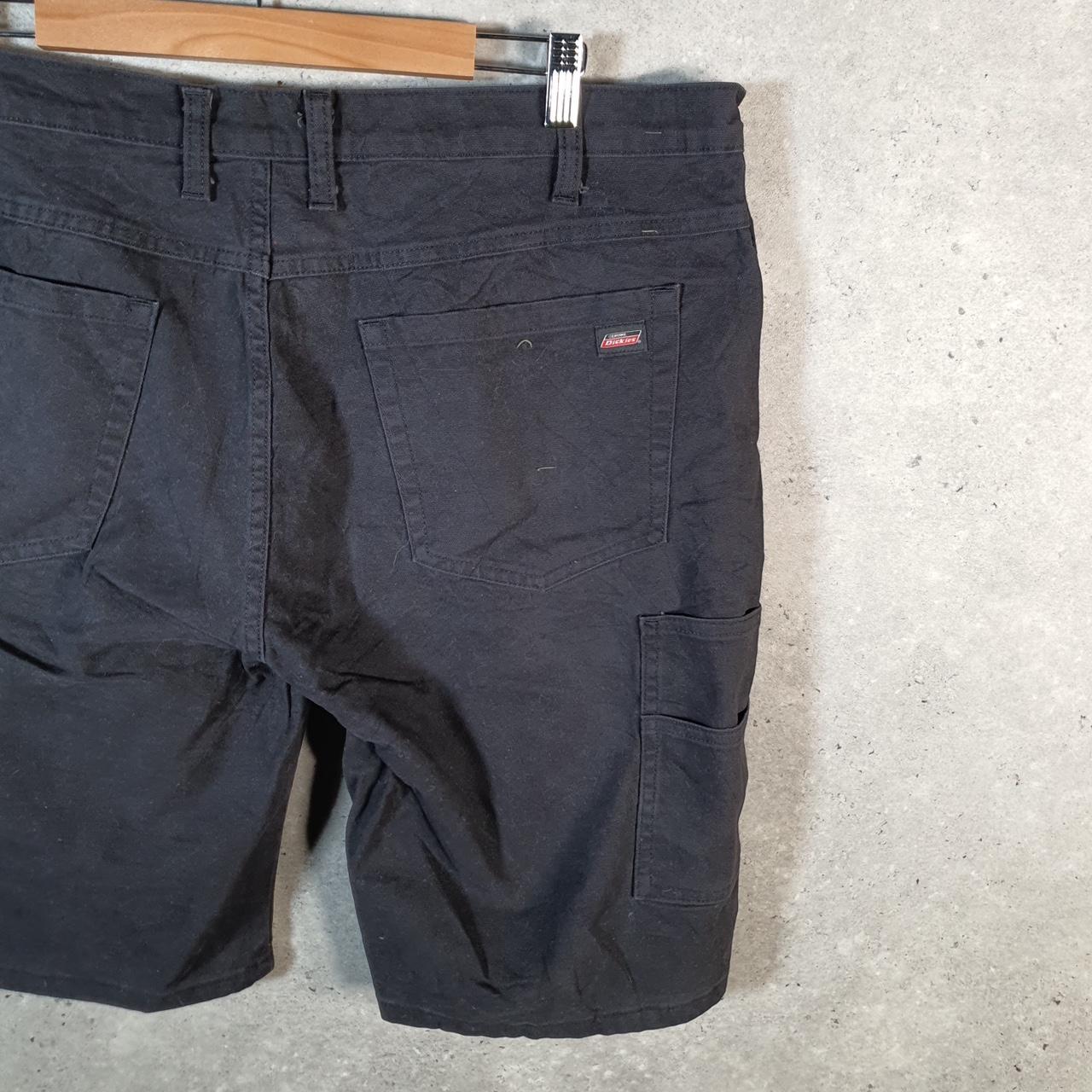 Vintage Dickies Baggy Chino Shorts Jorts Cargo Mens W36 Black Regular Fit