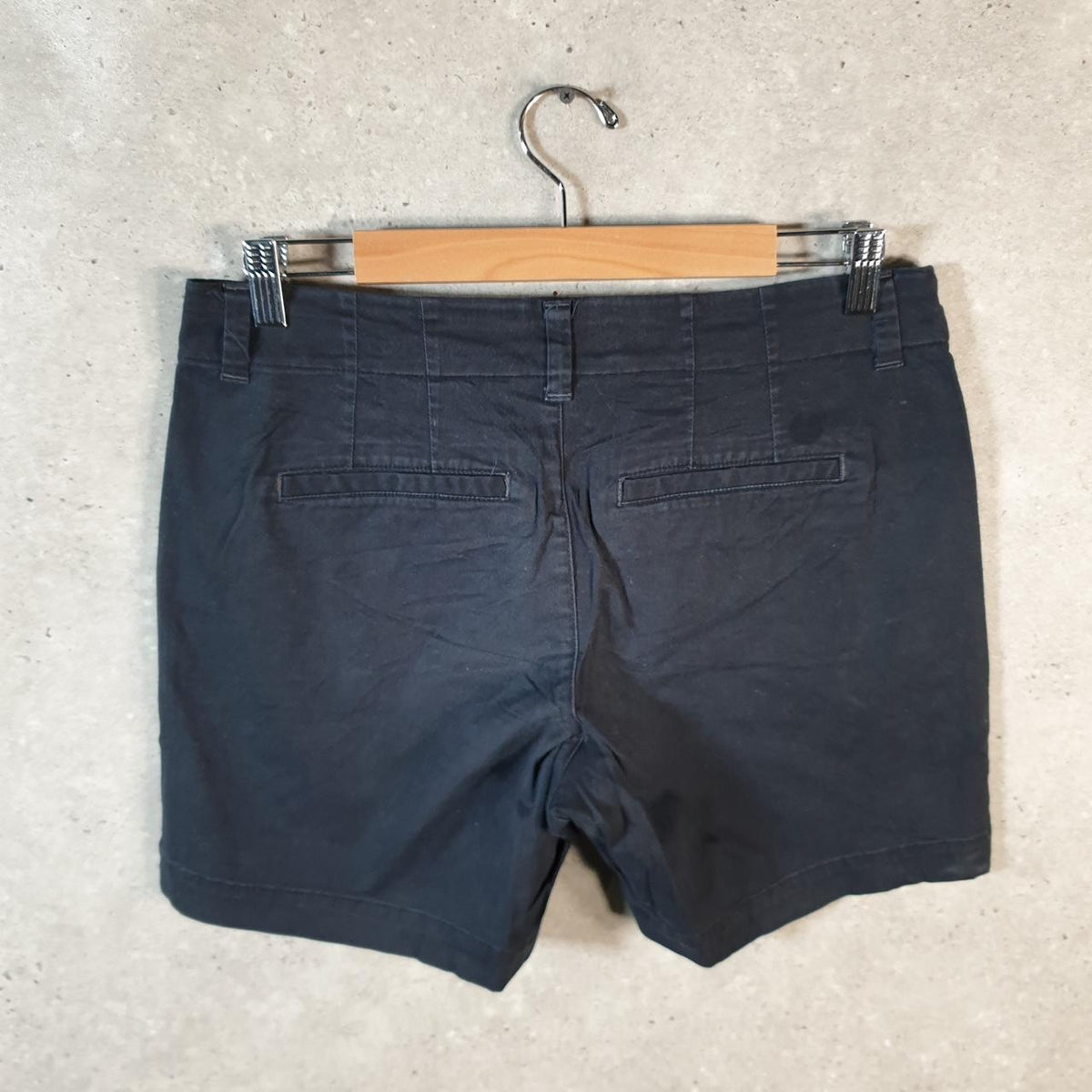 Vintage Lee Baggy Shorts Jorts Cargo Womens W32 Black Relaxed Cotton