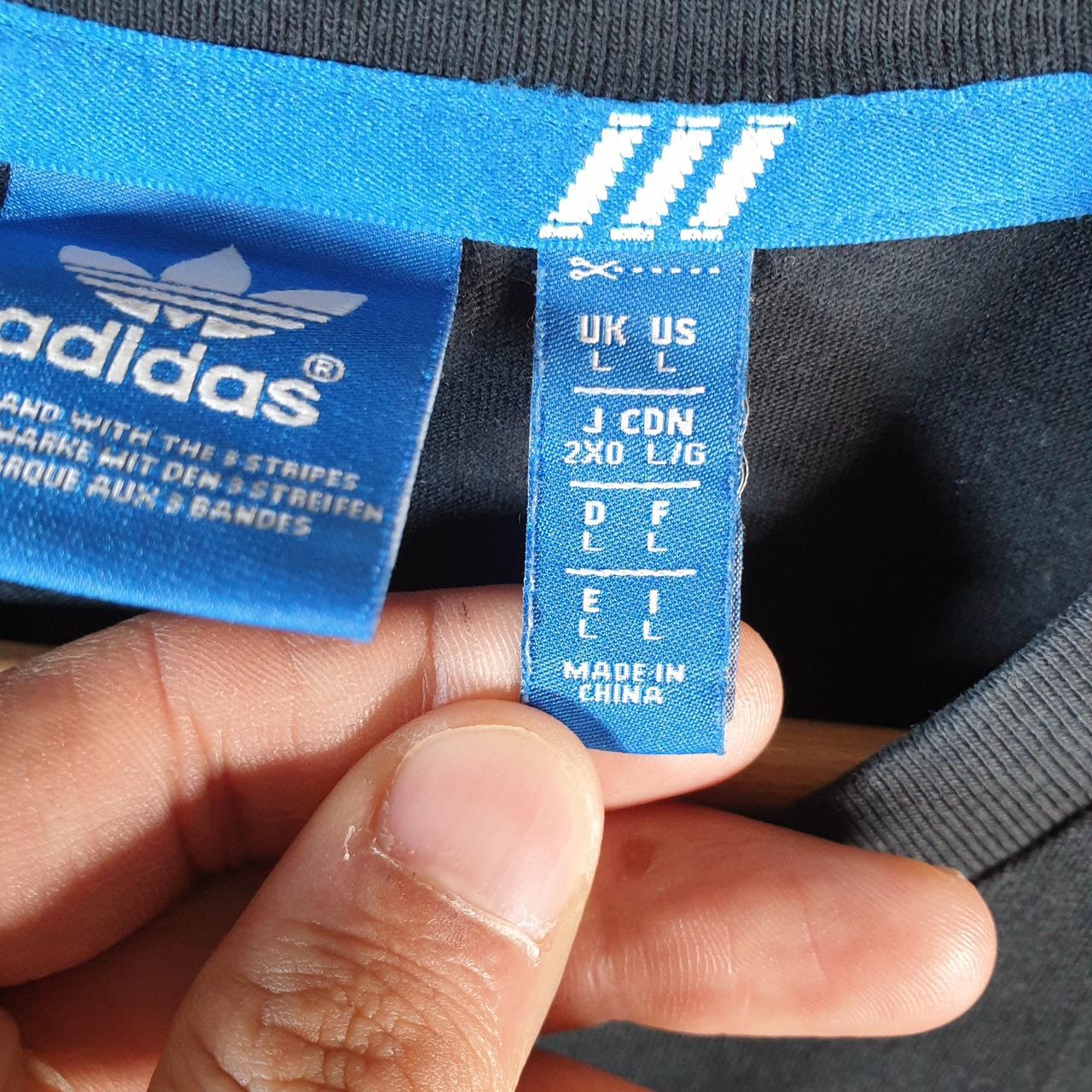 Vintage Adidas T Shirt Men’s Large Graphic Black Trefoil Logo Athletic