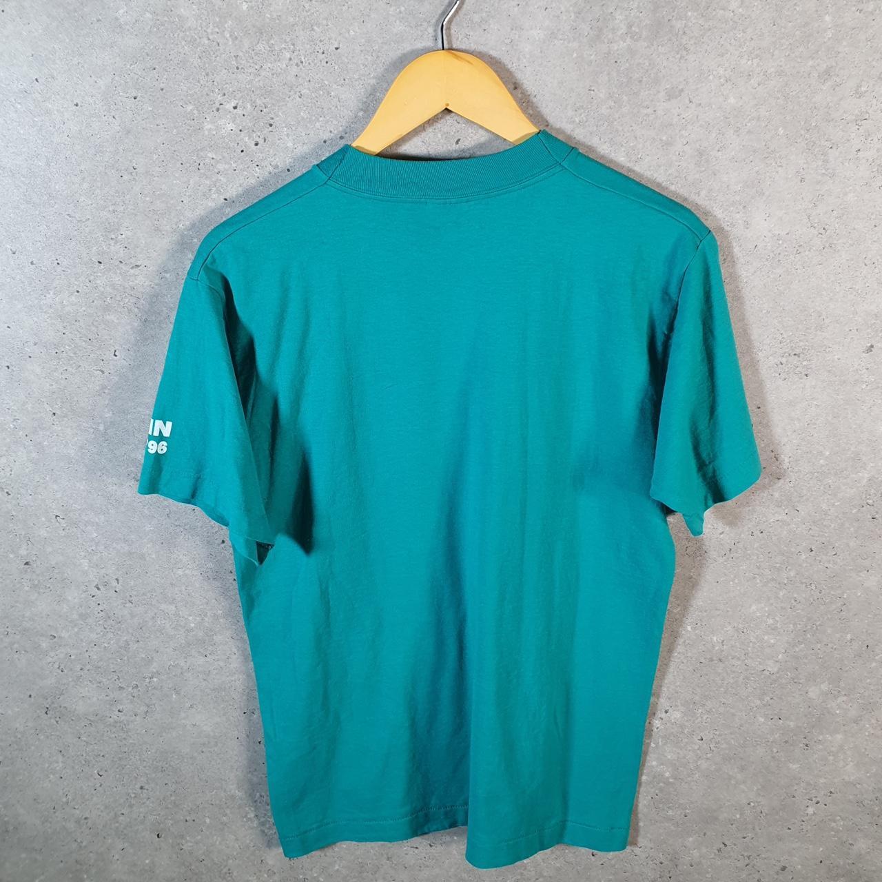 Vintage Fruit of the Loom Cheerleader 1996 USA Single Stitch T Shirt Men’s Medium Blue