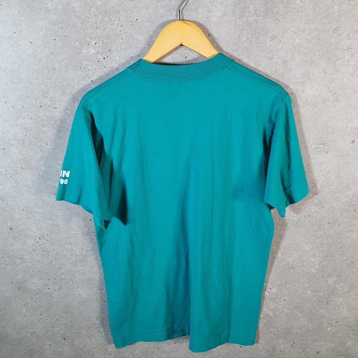 Vintage Fruit of the Loom Cheerleader 1996 USA Single Stitch T Shirt Men’s Medium Blue