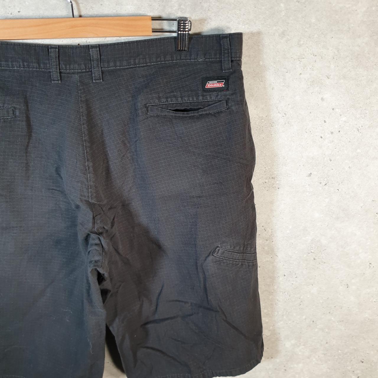 Vintage Dickies Baggy Chino Shorts Jorts Cargo Mens W38 Black Relaxed Fit