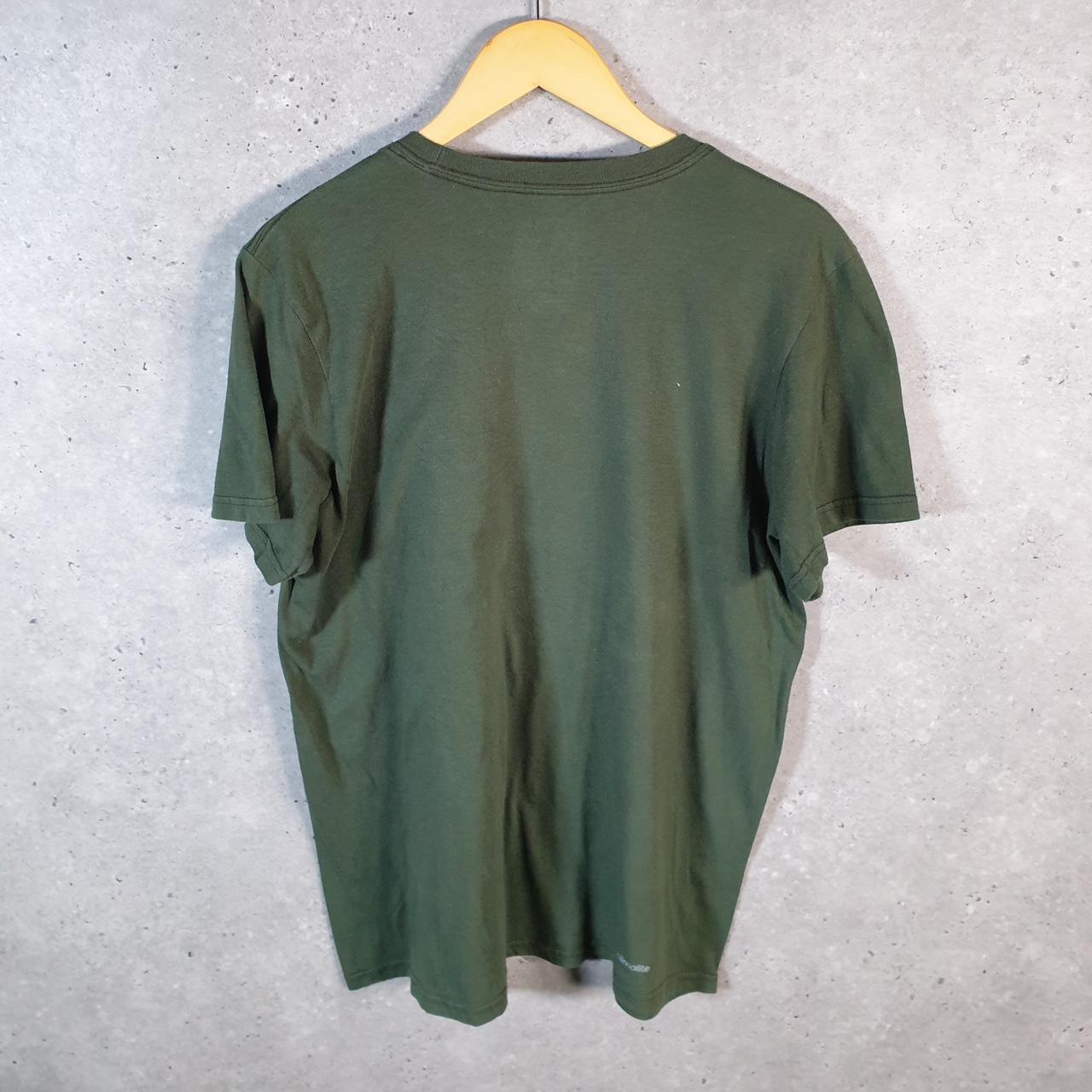 Vintage Adidas Go To Performance T Shirt Men’s Large Green Three Stripes Logo Athletic