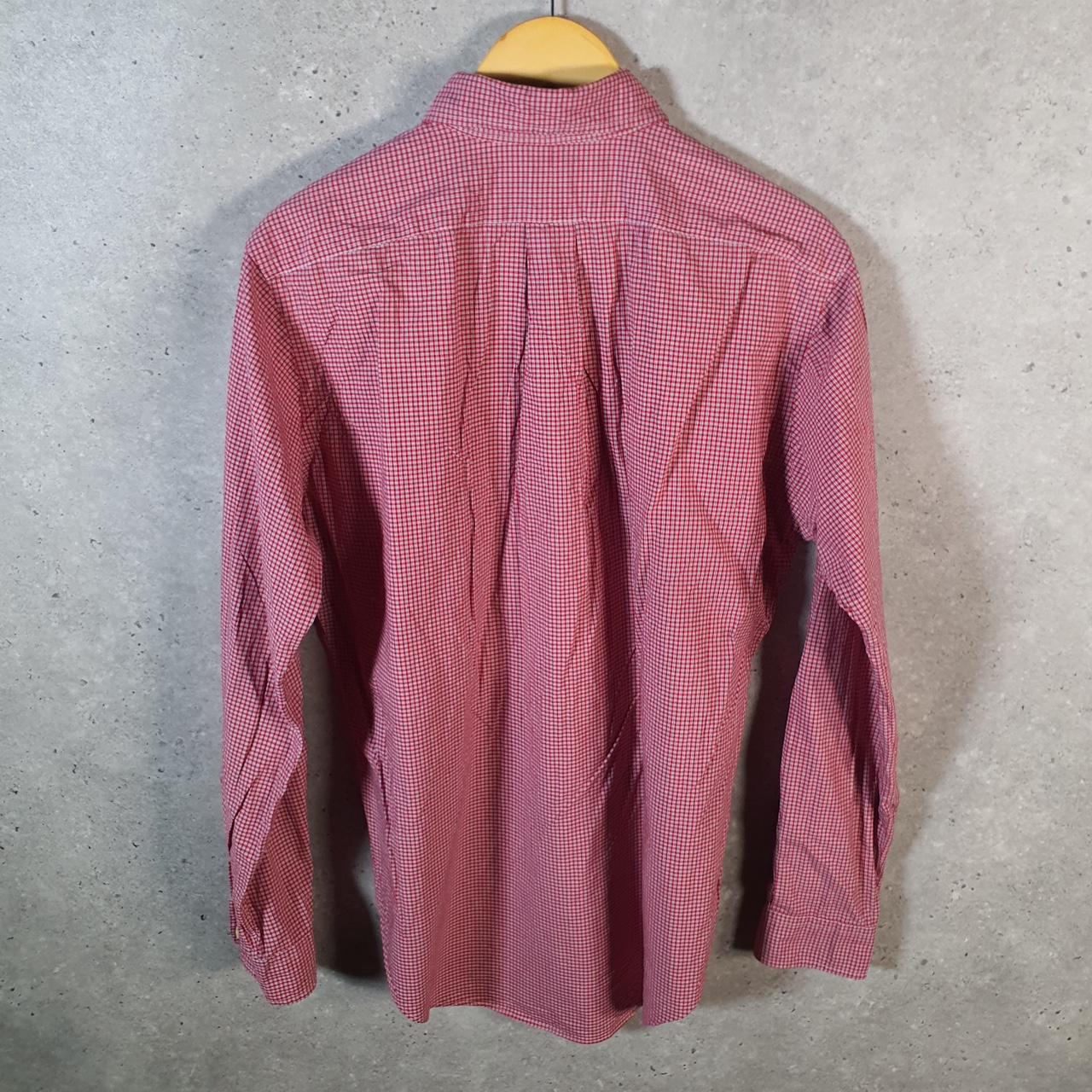 Vintage Ralph Lauren Button Down Shirt Men’s Large Checkered Red Classic Fit Cotton Pony