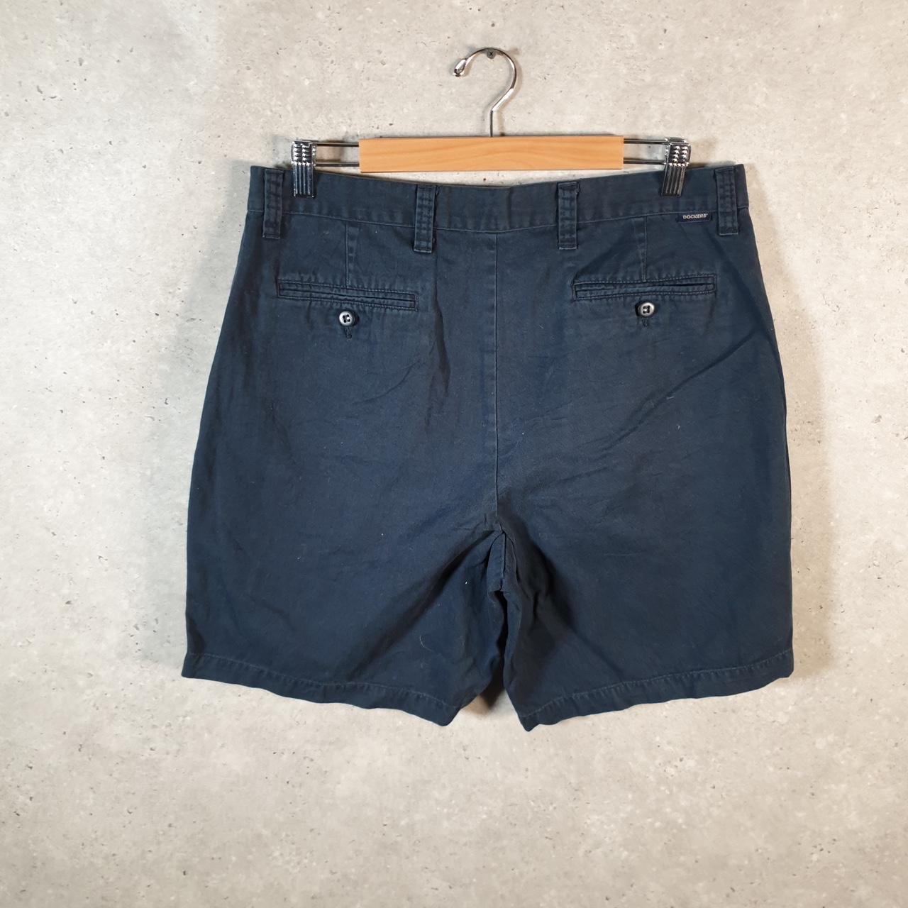 Vintage Dockers Shorts Jorts Cargo Men’s W36 Navy Blue Baggy Cotton