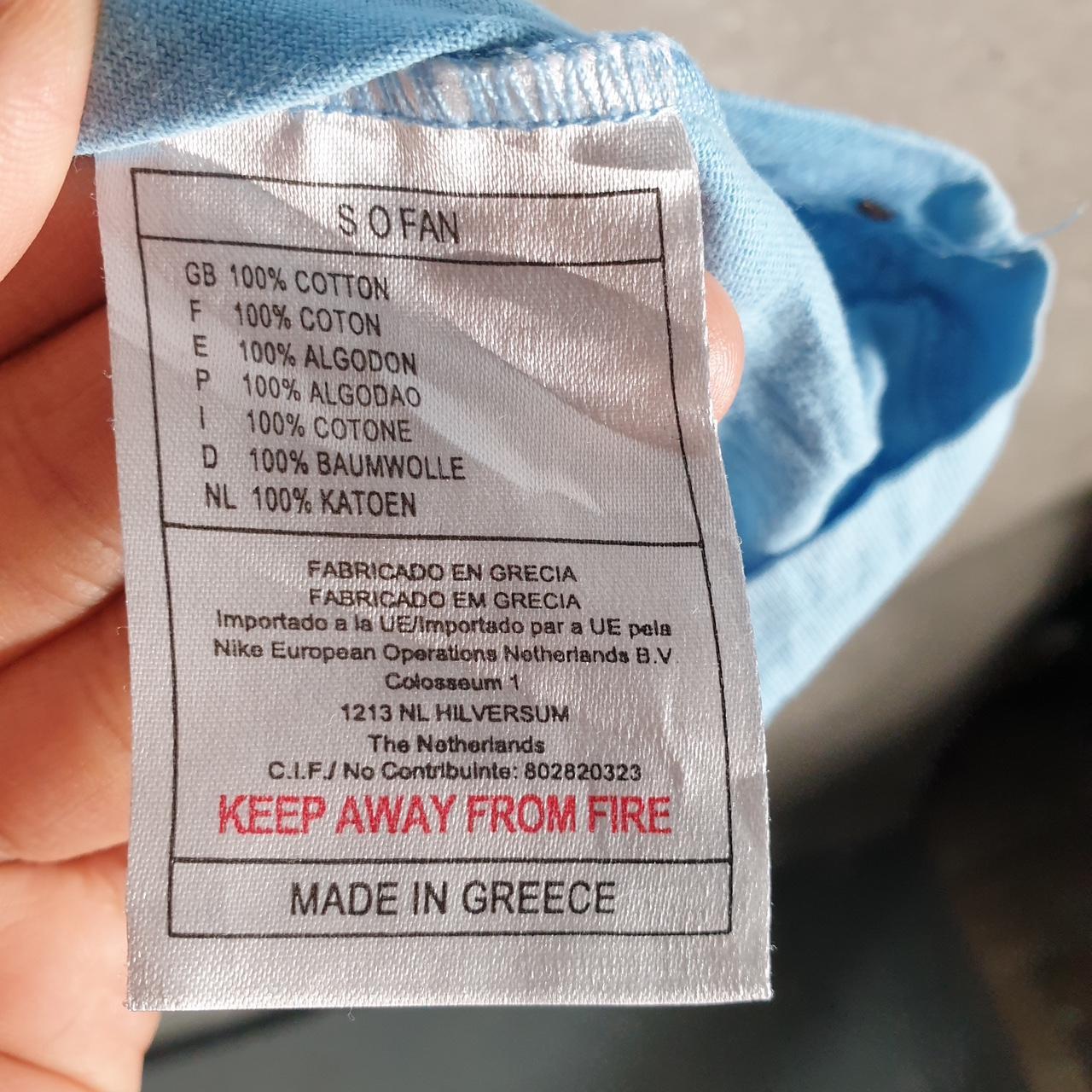 Vintage Nike Embroidered 90s Club T Shirt Men’s Medium Blue Swoosh Athletic