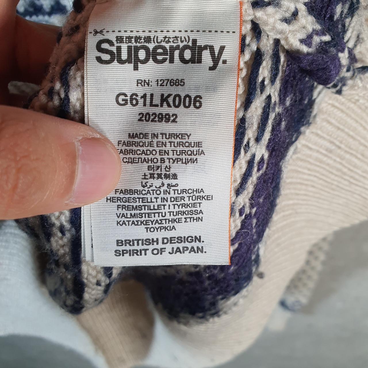 Vintage Superdry Christmas Aztec Knit Sweater Men’s S Beige Y2K Pullover Casual