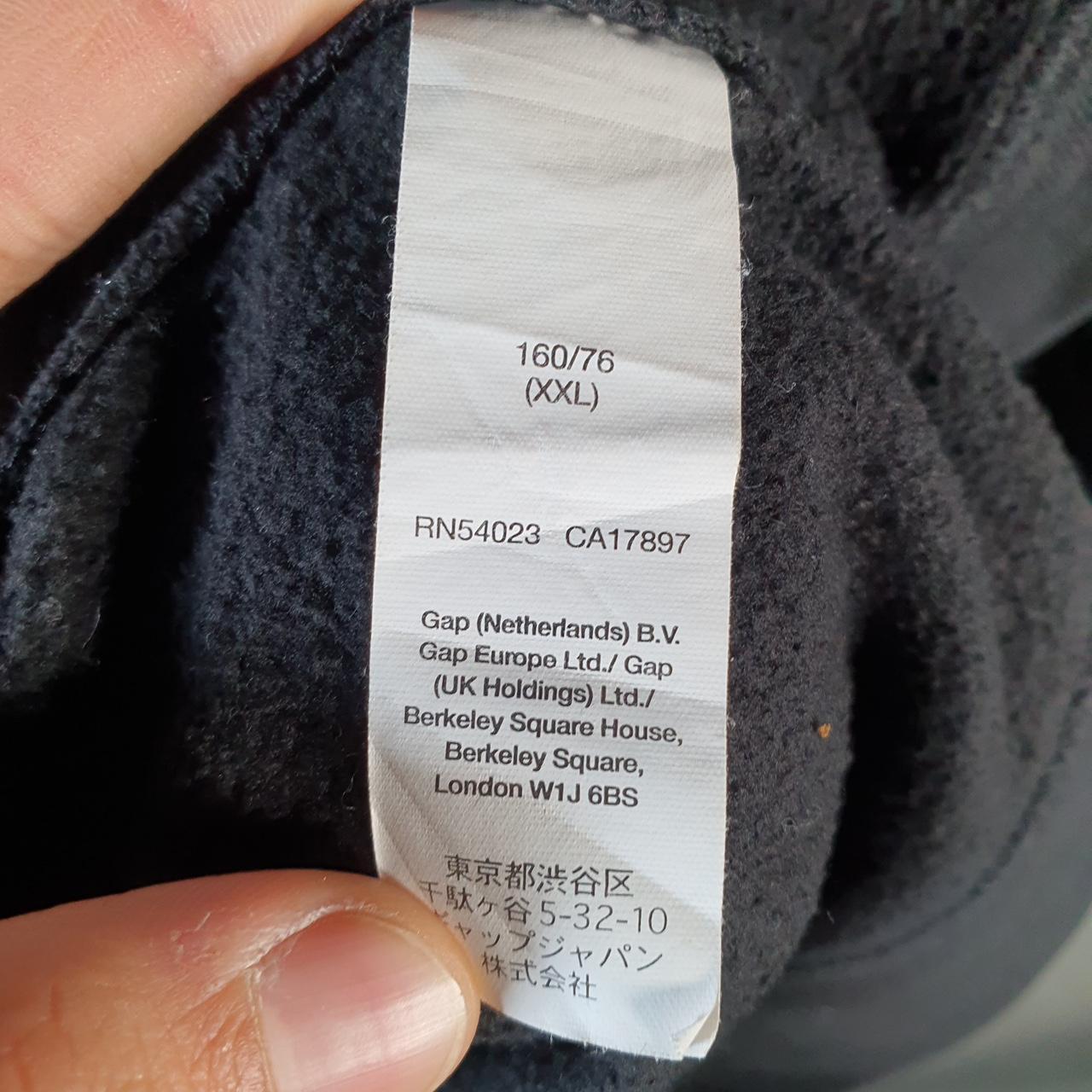 Vintage Gap Spellout Hoodie Womens 2XL Black Y2K Sweatshirt Logo Embroidered