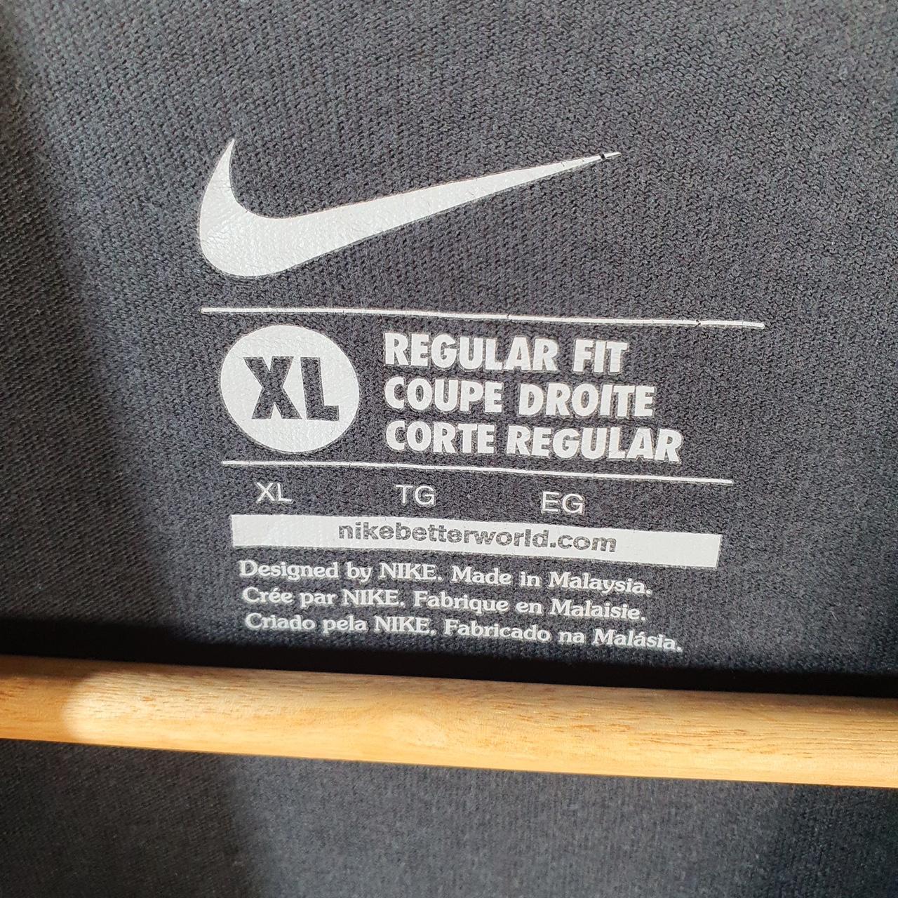 Vintage Nike Spellout T Shirt Men’s XL Black Logo Swoosh Athletic