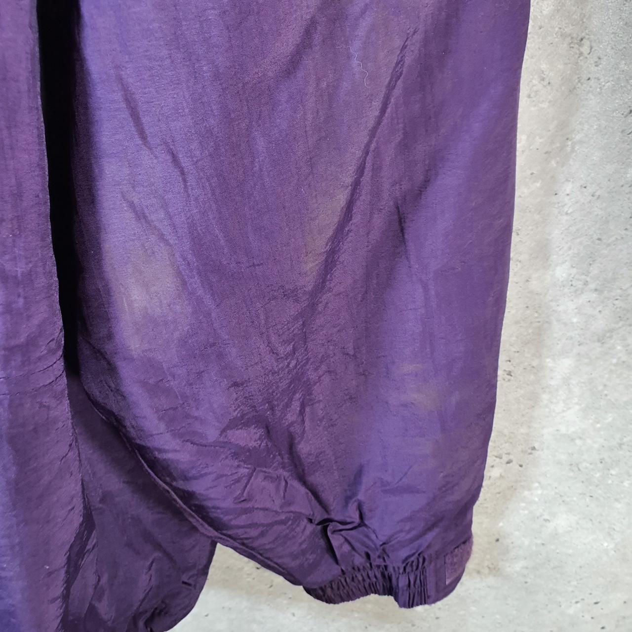 Vintage L.L. Bean Outdoors Nylon Jacket Mens Large Purple Korea Waterproof Hooded