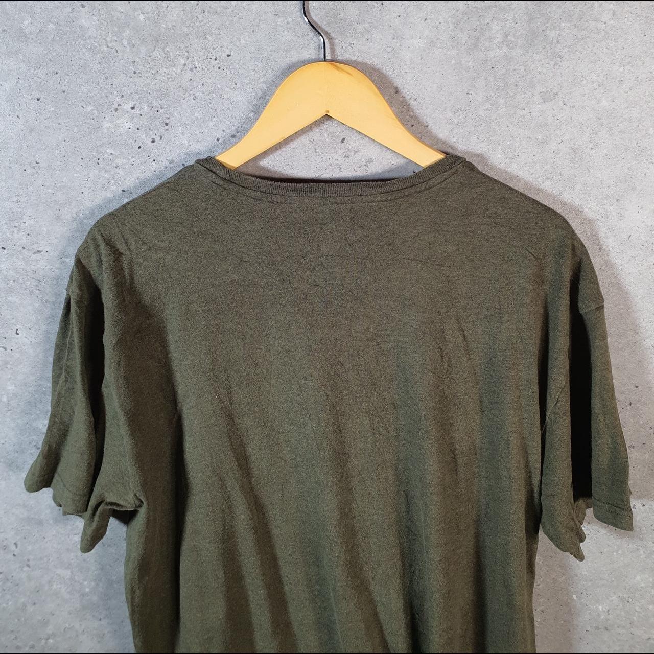 Vintage Ralph Lauren Polo T Shirt Men’s XL Khaki Green Embroidered Pony Classic Fit C9110