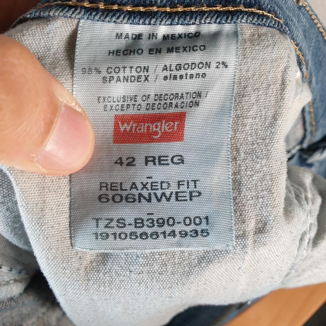 Vintage Wrangler Denim Shorts Jorts Cargo Men’s W42 Relaxed Blue Baggy Cotton