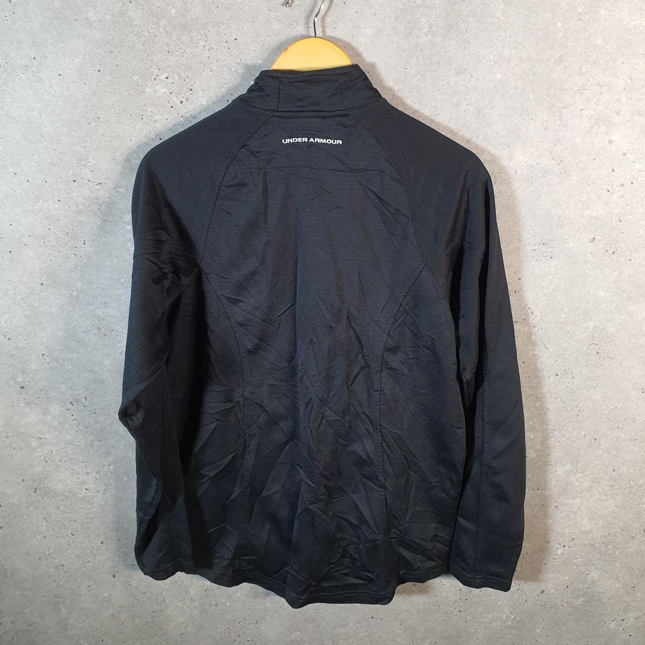 Vintage Under Armour Windbreaker Track Jacket Mens Small Black USA Full Zip