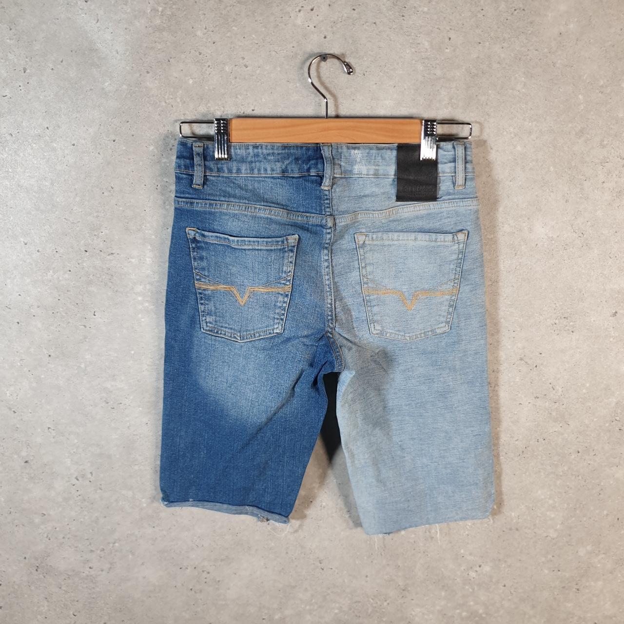 Vintage Guess Baggy Shorts Jorts Cargo Womens W28 Blue Relaxed Denim