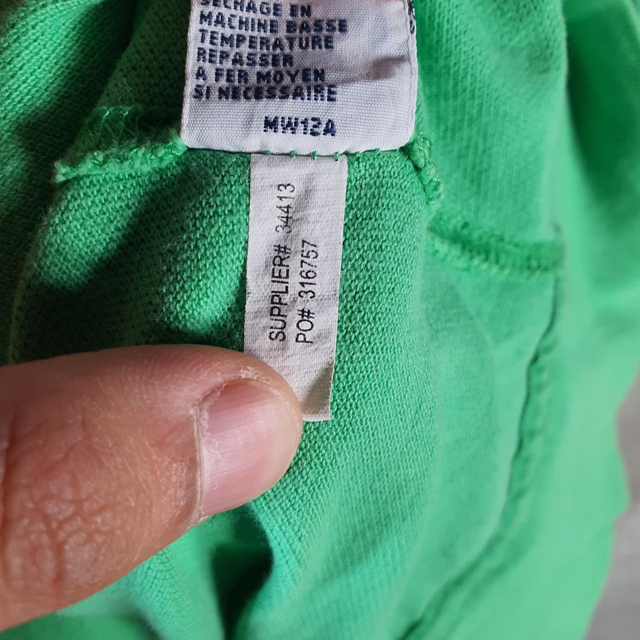 Vintage Ralph Lauren Polo Heavyweight Hoodie Womens Medium Green Cotton Full Zip Pony