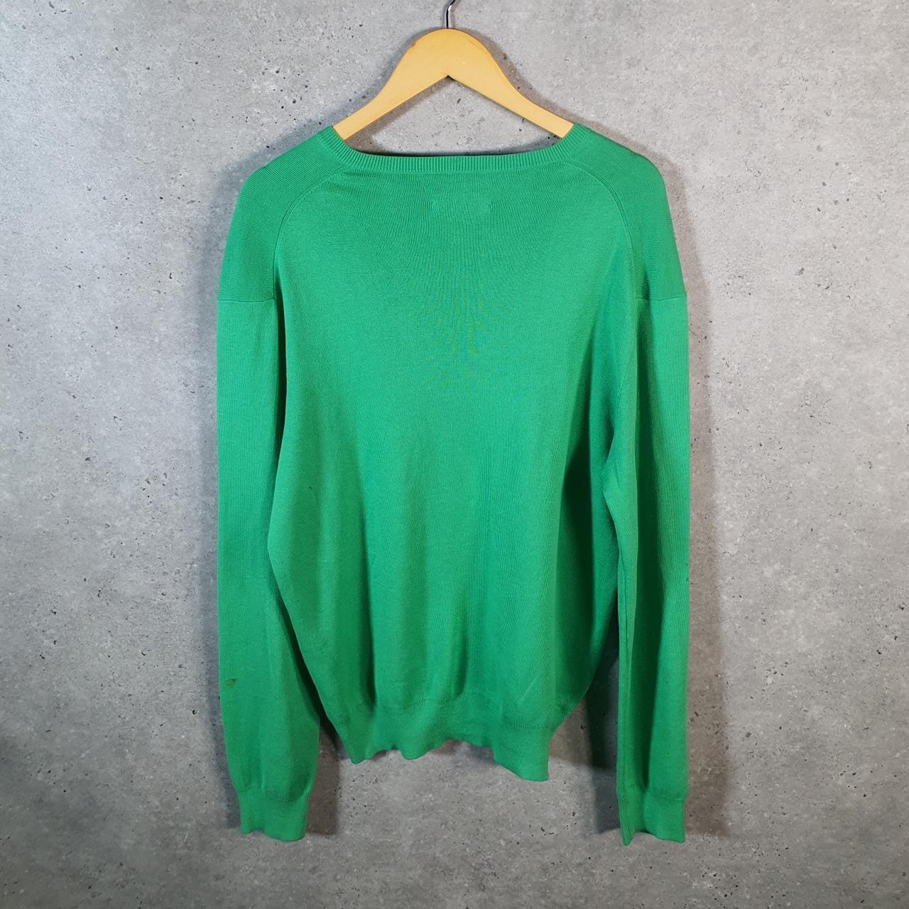 Vintage Ralph Lauren Polo Pima Cotton Sweatshirt Men’s Large Green Pullover Pony C8865