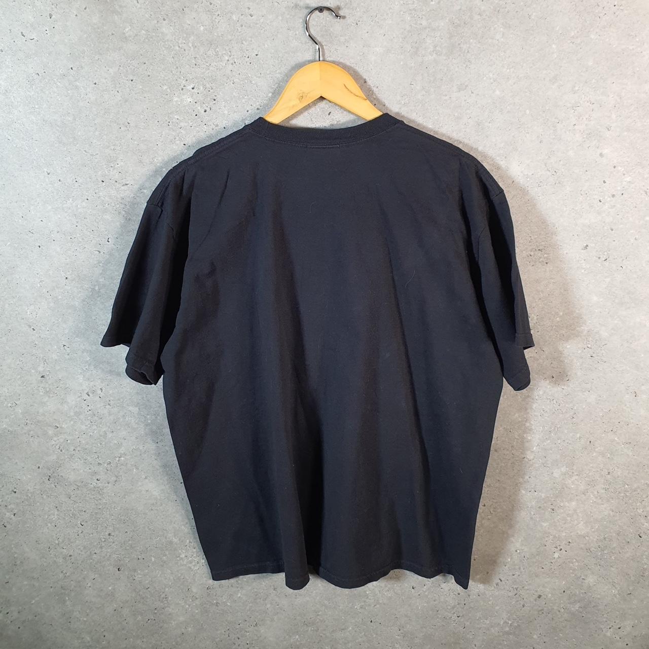 Vintage Nike 90s USA T Shirt Men’s Large Black Printed Single Swoosh Logo Athletic Big Fish Vintage