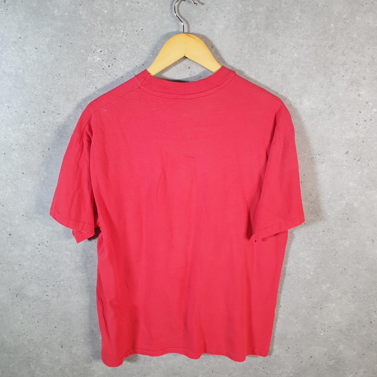 Vintage Hanes Fresno State Bulldogs USA Single Stitch T Shirt Men’s Large Red