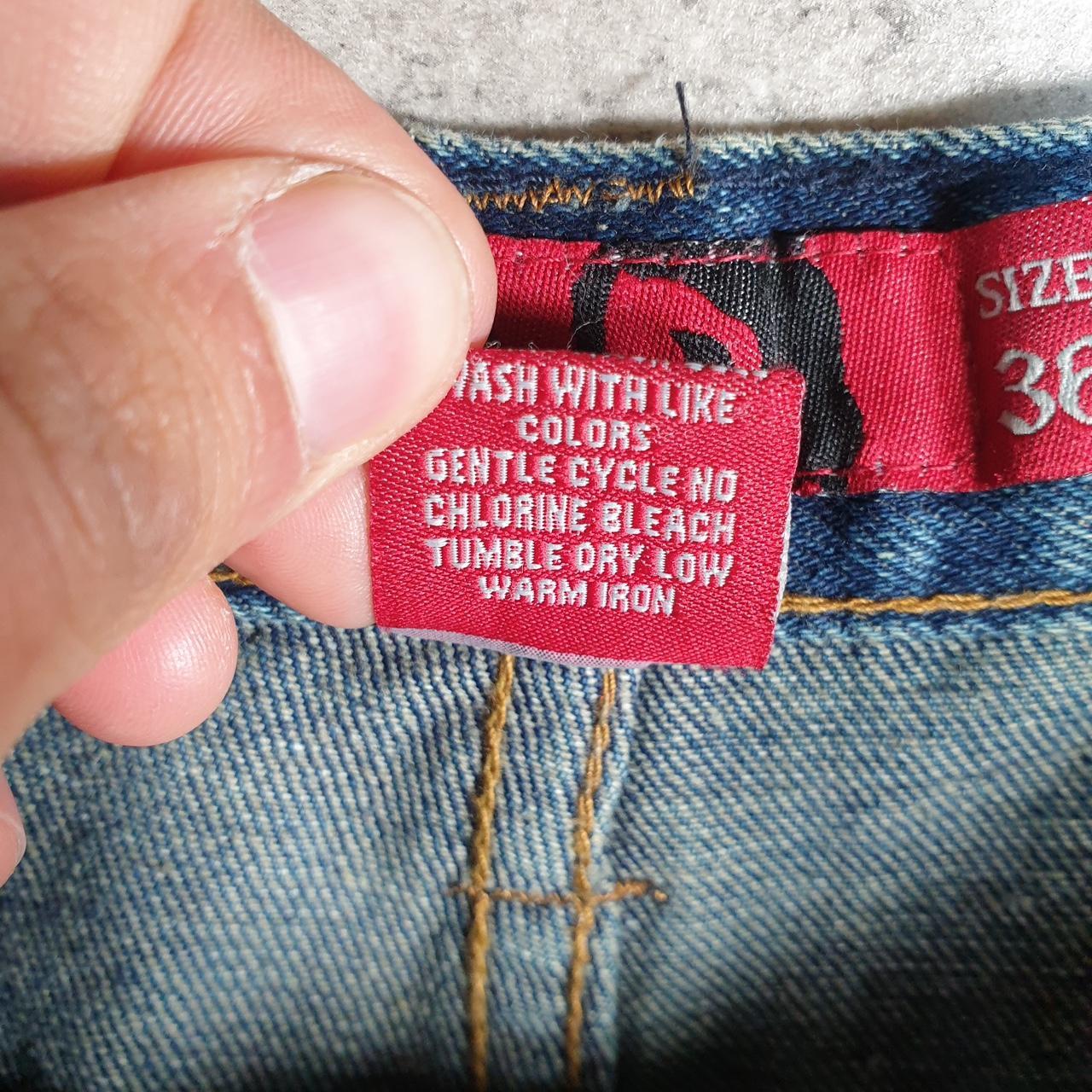 Vintage Viper Jeans Baggy Y2K Hip Hop Jeans Shorts Jorts Mens W36 Blue Denim USA Big Fish Vintage